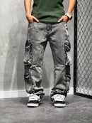 CALÇA CARGO BAGGY POCKET STONED