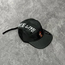 BONÉ FIVE PANEL ANTH CO THUG LIFE - PRETO