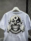 CAMISETA TRIPSIDE OVER “CLOWN SMILE” - BRANCA