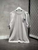 CAMISETA TRIPSIDE OVER “MASKS” - CINZA