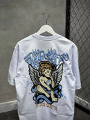 CAMISETA TRIPSIDE OVER “SMOKE ANGEL” - BRANCA