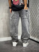 CALÇA BAGGY COMPTON LETTERS LOGO MARMORIZADA