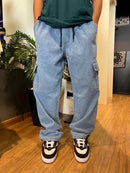 CALÇA BAGGY JEANS CARGO COMPTON